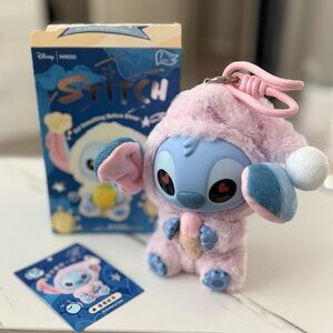 MINISO DISNEY STITCH Eat Before sleep Plush Keychain Collection blind box